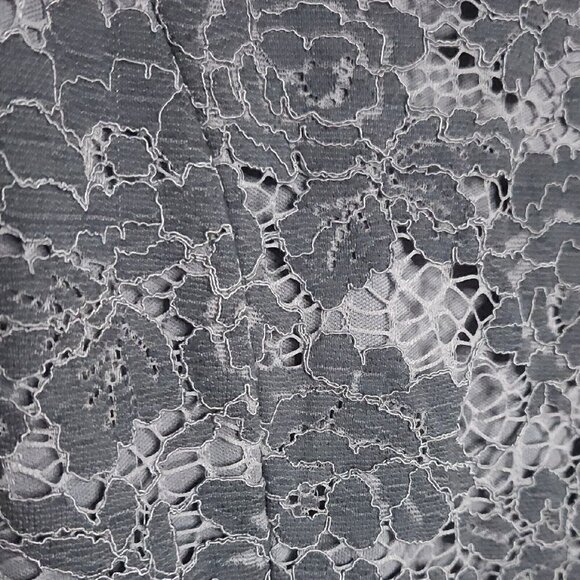 Altar'd State Womens Slate Blue Lace Sleeveless Ruffle Bottom Dress Small - Picture 4 of 8